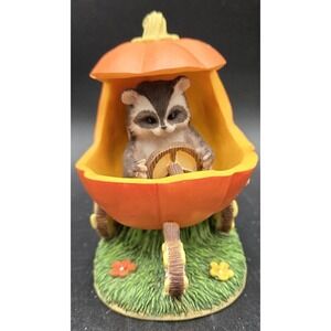 Fitz & Floyd Charming Tails Jack-O-Lantern Jalopy Halloween Pumpkin Candy Corn F